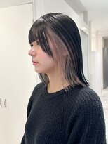 エン 栄店(enne)&nbsp;ココアベージュ/クラゲヘアー/ボブレイヤー/小顔/栄/ネイビー