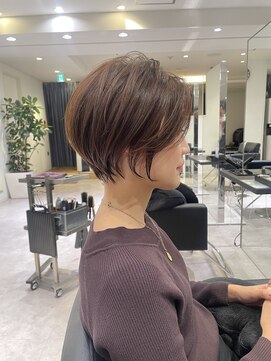 バンプ ギンザ(BUMP GINZA) 30代40代50代大人ショート髪型丸顔前髪あり似合わせ【安野】