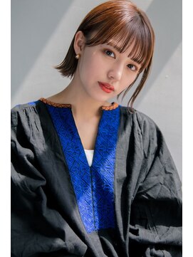 ジル 天神 福岡大名(ZEAL) 【ZEAL天神】外はねボブ＋ワインレッドブラウン★New Open