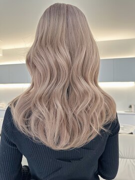 ノラ ウメダ(NORA UMEDA) 【chiaki】milktea beigeハイトーンケアブリーチ髪質改善