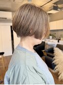 30代40代白髪ぼかしハイライト☆ショートボブコンパクトショート