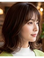 アズグロウヘアー(AS GROW HAIR) 抜け感くびれミディアムレイヤー