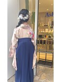 サイドあみおろしヘアアレンジ
