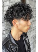 刈り上げセンターパート/波巻きツイストスパイラル/水戸