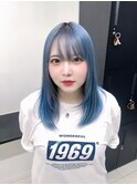 ★透けるペールブルーレイヤー