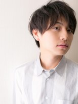 メンズヘア ビーセカンド 草加店(MENS HAIR B-2) 爽やか小顔スーツ髪型ダークアッシュ王道くせ毛風マッシュY草加