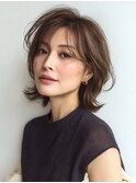 白髪ぼかし脱白髪染め似合わせショートボブ40代50代60代