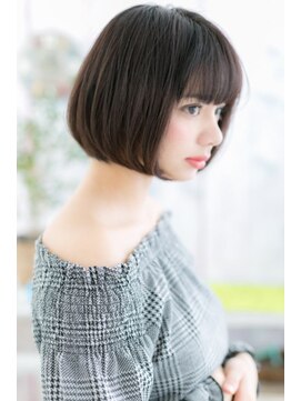 ミック ヘアアンドビューティー 大山店(miq  Hair&Beauty) カットラインが決め手！ナチュラルカラー小顔前下がりボブa