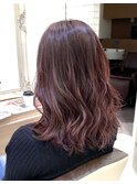 ブリーチなしでできるイルミナカラーピンクバイオレット