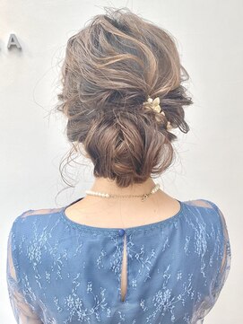 ブルー(BLUE) 《Blue♪》#大人可愛いルーズアップ#パーティーアレンジ