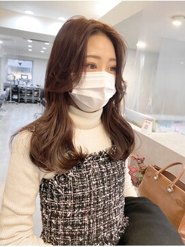 ジーナ 名駅(XENA.) 《xena》韓国カットたぷっと感レイヤー☆色っぽくびれヘア