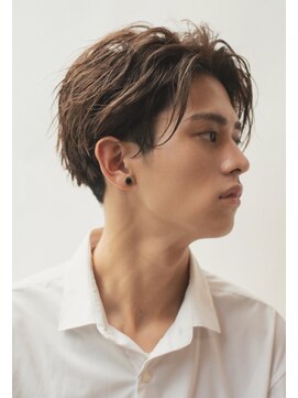 リップス レイ ギンザ(LIPPS Ray GINZA) かきあげリバースツーブロック刈り上げ無造作