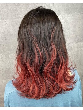 トレフル 東岸和田店(Trefle) 20代30代40代☆外国人風大人可愛いクセ毛パーマ×グラデーション