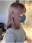 ピンクカラー/ペールピンク/ブリーチカラー/ラベンダーカラー