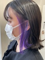ケーオーエスビューティー(K O S beauty) インナーカラー×パープル