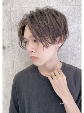 ロンド ロビン 栄(Lond robin) 【Lond robin】高瀬慎也センターパートスパイラルパーマ