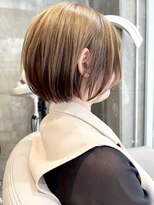 モールヘア 西中島店(MOOL hair)&nbsp;大人ショートヘアイルミナカラーグレーベージュシルキーベージュ