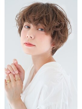 ガリカ 渋谷(Gallica) 大人かわいいショートマッシュパーマこなれ感<渋谷>