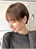 30代40代大人女性/前髪ありショートボブ/ショートヘア/髪質改善