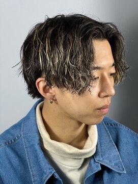 ヒロギンザ 大阪本店(HIRO GINZA) ツイストスパイラルパーマ×メッシュ