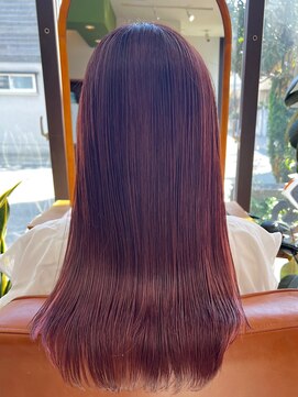 トリッカアヴェダ(tricca AVEDA) 髪質改善/うる艶ロング/チェリーピンク