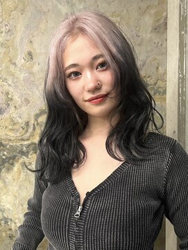 ソル ジングウマエ(SOL JINGUMAE) ミルクティーベージュローライトインナーカラーハイライト