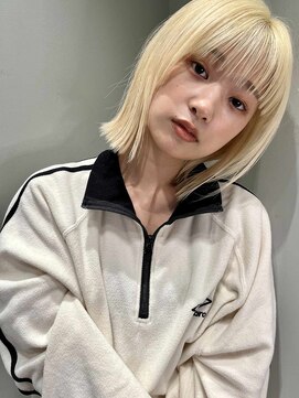 ミンクス 銀座店(MINX) 【MINX】似合わせ小顔レイヤーボブウルフ_銀座/髪質改善