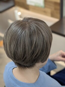 ブルーハワイの写真/お財布に優しい価格帯で、繰り返す白髪染め・カラーもダメージレスに。メンテナンスでも通いやすい♪