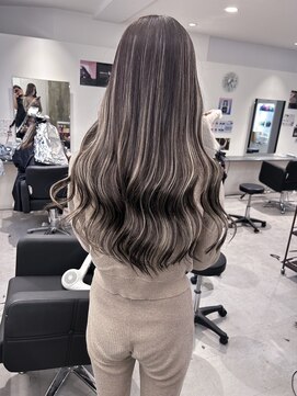 キング(K!ng) 縮毛矯正髪質改善ハイライトレイヤーカット楠葉美容室エクステ