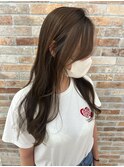 ホワイトベージュのフェイスフレーミング