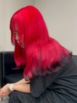 ベレーザ 渋谷(BELEZA) 15646ブリーチ&ダブルカラー渋谷ワインレッドニュアンスカラー