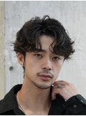 原宿メンズパーマ緩めシャドウパーマ波巻きスパイラル社会人学生