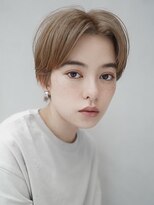 ギークス(GEEKS)&nbsp;【GEEKS渋谷】ハンサムショート/襟足短め/ミルクベージュ/冬ヘア