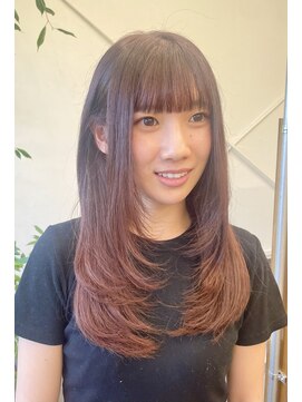 ユキ 八事(yukii) レイヤー/ピンクブラウン/ミディアム/八事