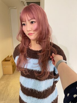 ニコフクオカヘアーメイク(NIKO Fukuoka Hair Make) 《NIKO》ケアブリーチでつくるピンクベージュカラー♪福岡天神