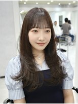アトラ(ATRA)&nbsp;重めバング × レイヤー/顔回りカット/ハッシュカット/韓国ヘア