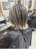 バレイヤージュ、ハイライト、レイヤーロング、キッズカット