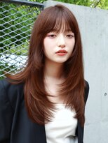 ミリバイアフロート(MIRI by AFLOAT)&nbsp;【島田佑】ミディアムレイヤーカットグレージュ顔周りカット