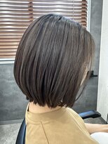 オレンジ(orange) 【安蒜】ハイライト長めボブ