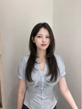ビューバイネオリーブ 用賀店(Beau'r by neolive) ミディアムヘアハッシュカットグレージュレイヤー