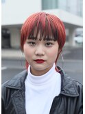 パッションオレンジとインナーグレイ