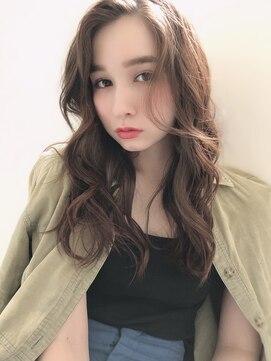 チョビー 銀座(chobii) グレージュ/デジタルパーマ/小顔/ゆるふわレイヤー/透明感/高柳