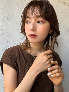 ロロ(ro-ro) 【恵比寿ro-ro】イルミナx前髪xココアブラウンxフリンジウェーブ