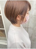 ミルクティーブラウン×春ショート