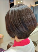 仙台D　大人かわいい×丸みショート×グラデーションボブ