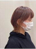 ウルフボブ×とろみカラー。