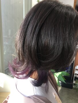 ヘアドレッシング インプローブ 前橋(hair dressing improve) 大人美人/外ハネボブ/春カラー/ラベンダーインナー/20代30代