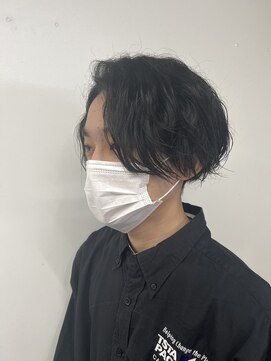 エイト 池袋店(EIGHT ikebukuro) アップバングミディアム@富澤翼