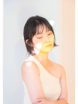 マッシュアンドマッシュアヴェダ ららぽーと福岡店(mash&mash AVEDA) 大人ヘルシー☆シースルーバング 外はねボブ ららぽーと福岡