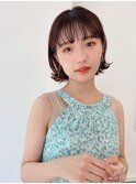 大人可愛い20代30代40代小顔耳かけミニボブ